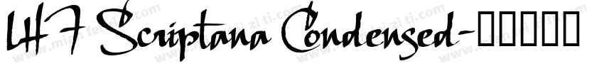 LHF Scriptana Condensed字体转换